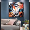 Graffiti Woman Portrait Pictures Canvas Paintings Wall Art Posters And Prints For Living Room Decoration No Frame