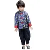 Red Dragon Enfants Manteau Chinois Fête Du Printemps Costumes Garçon Vestes Vêtements Tenues Enfants Survêtement Matelassé Bébé Garçons Vêtements 210413