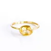 ANELLO VERMEIL GOLD SET OLO CETRINE Oval