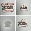 Groothandel! Kerstversiering Boom Ornamenten Beschrijfbare Santa Claus Hanger Home Party Gifts voor Family Friends A12