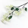 Dekorativa Blommor Kransar 10st Fake Long Stam Apple Blossom (3 Stammar / Piece) 37.8 "Längdsimulering Persika för hem Artificiell