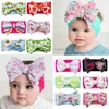 Ins Printed Nylon Cloth Headbands Baby Bow Flower Boutique Girls Bohemia Hair Accessories Kids Headwear
