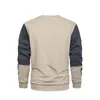 Hoodie Heren Sweatshirts Plus Size Mode Patchwork Sweatshirt Mannelijke Sportkleding Truien Hip Hop Streetwear Ronde Hals Trainingspak 220217