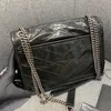 Women Tote Bag Handbag Purse Box oil wax Leather shoulder messenger cross body Bags 28cm235a