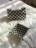 Tissue Boxes & Napkins Net Red Checkerboard PU Leather Box Pumping Tray El Homestay Home Car Apartment Bar