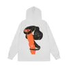 Hoodies big v mens womens mode streetwear pullover sweatshirts lösa älskare toppar kläder vlones # s-xl