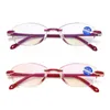 rimless clear reading glasses