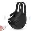 Wholesale Vibrating Penis Massager Male Chastity Cock Ring Vibrator Sex Toys for Men Wireless Remote Control Testicle Men's Masturbator