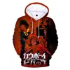 Cowboy Bebop 3D Hoodie Winer Winer Terno Hoodies Sportswear Crianças Com Capuz Juventude Hip Hop Mulheres / Homens Roupas Moletom