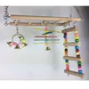 Diğer Kuş Malzemeleri Evcil Kuşlar Swing Ahşap Köprü Merdiveni Tırman Kockatiel Parakeet Budgie Parrot Toy5