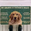3D Printed My Golden Retriever's Doormat Non Slip Door Floor Mats Decor Porch Doormat 211204