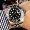 Relógios para homens relógios mecânicos automáticos Boldura cerâmica Vida de pulso impermeável Sapphire Sapphire Aço inoxidável Pulseira de aço 40 mm Relógios de pulso de negócios Montre de luxo