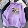 Oversized Sweatshirt Zima Streetwear Drukowanie Bluzy Pulowers Moda Harajuku Jesień Bluza Kapturem Kobiety Luźny Koreański Styl 210729