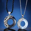 Collane con ciondolo Funzionari del cielo Benedizione Coppia Collana al chiaro di luna Per gli amanti Gioielli dell'amicizia San Valentino Collier9461231