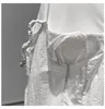 حمالة بلون بلا أكمام ثلاثي الأبعاد شكل الصدر عالية الخصر مول القوطي اللباس المرأة الصيف GX616 210421