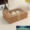 10pcs 6 Cavity Cup Cake Boxes And Packaging Box With Clear Window Muffin Box Container Cake Holder Cupcake Packaging Box Dessert Factory price expert design Quality