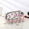 Fashion Waterproof Transparent Cosmetic Cute Bags Storage Pouch Makeup Organizer Approved Clear Case Toiletry Bag PVC Zipper