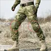 Taktisk knäskydd Interpolerad knäskydd Set Gear Combat Frog Suit Pads Elbow Support Paintball