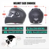 Casco moto compatibile con Bluetooth Flip up Motocicletta Kask BT Casco Moto Doppia visiera Casque Motor bike Capacete ECE