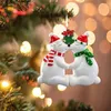 Decorazioni natalizie Decorazione dell'albero Ciondolo Ornamenti fai-da-te Regalo appeso Prodotto Personalizzato Decorazioni per la famiglia Navidad LLF12005