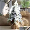 Decoraties Feestelijke feestartikelen Home Garden33 cm / 13 inch kunstmatige kerstboom met sneeuw effect zijde bloemen voor thuis / bruiloft decor