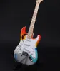 Ericclapton Crash Rainbow Crashocaster över Rainbow Electric Guitar Custom Shop Handsarbete målade Kina gitarrer