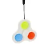 Vinger Top Press Bubble Lanyard Sleutelhanger Simple Key Ring Polsband Creatieve Push Popper Fidget Speelgoed Muziek Stress Relief Toys G33H8GL