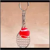 Mini tenisowy brelok do klucza sportowego łańcuchy kluczy cynku keyring dla dzieci