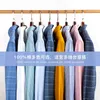 100% coton Oxford Casual Chemise à manches longues pour hommes Mode Solide Formel Business Button-Down Plaid Office Wear Chemise Homme 210609