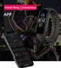 Intelligent armbandsplats Sport Vattentät M5 Smart Watch Kvinnor Man Intellektext Bluetooth Hjärtfrekvens Blodtryck Män Hälsa Armband Brace