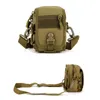Тактический двухслойный телефон сумка молла мобильные деньги инструменты ремня военная охота фанни талия q0721