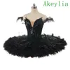 Blue Classical Ballet Stage Costume For Women Pancake Tutu Kjol Blue Bird Variation Tutu Adult Girls Professional Ballet Tutus PA217S