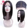 Capelli umani brasiliani pizzo bob parrucca dritta parte media piena remy 10 12 14 donne beauhair wigs74191094804168