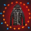 Plus Size Mens Windproof Puffer Hoodie Coat Winter Warmer Quilted Padded Jacket Tops 210910