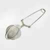 Rostfritt stål Tea Balls Tools Infuser Sphere Mesh Tea Strainer Chain Handle Flavour Ball 16 * 4,5cm