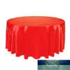 1 Sztuk Satynowy Obrus ​​Biały Czarny Solid Color Do Weselu Urodziny Party Table Cover Okrągłe Tabela Stół Wystrój Fabryczny Cena Expert Design Najnowsze