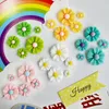 Novo pequeno margarida flor adesivos resina material pacote diy acessórios de jóias headdress hairpin prego telefone case