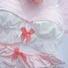 Nxy sexy set japońska lolita granatowa bielizna z majtkami Słodka słodka bielizna żeglarz COS Sexy Bow Bras Zestaw Kawaii Student Bra1314760