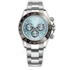 Hots Seller Mens Watch 116500LN Designer Watches Automatic Wristwatch Silver Ceramic Bezel 316L Steel Adustable Folding Buckle Watchs