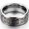 Bonisiskiss Tungsten 2020 vintage herenring 8mm cool gift juwelen man's graveren trouwbanden anillos hombre unieke bijoux