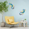 Wall Stickers Wrought Iron Gecko Decoration Metal Lizard Pendant Ornament For Home Garden