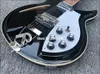 12 Strings 330 360 381 Semi Hollow Body Black Electric Guitar Checkerboard Binding Lacquer Gloss Fingerboard Vintage Tuners San9049622