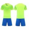 Blank fotboll Jersey Uniform Personalized Team Shirts med Shorts-tryckt designnamn och nummer 12378