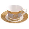 European high-grade bone china coffee cup tea cups and saucer set home ceramic afternoon tea cup to send spoon 210330