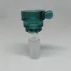 DHL HOOSHAH RETING GLASS BOWL Färgad 14mm 18mm Manliga skålar Piece Tratt Joint Downstem Handtaget Nagelrör för Dab Rig Bong