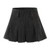 Vintage collège style sexy taille haute rayé jupe plissée femme coupe ajustée kawaii courte mini jupe pour fille printemps été 220513