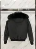 Herren- und Damen-Winter-Outdoor-Freizeitsport-Daunenjacken, weiße Ente, winddicht, Parker-Kapuze, warm, echtes Wolfsfell, Mode, klassische Abenteuer-Designer-Mänteljacke