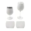 Caja de manija para bebidas Sublimación en blanco 10 oz 12 oz Vaso de copa de vino Neopreno Funda aislante Funda para adornos de bricolaje Boda Navidad Fiesta de Halloween