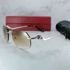 2023デザイナーメガネモデルクリア眼鏡フレームポリゴンヴィンテージ透明なアイメンズアクセサリー男性と女性のためのリムレスアイウェアrlcyサングラス