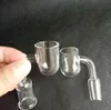 25mm xl tjock kvarts rakethuvud bärkare rökning rörverktyg spik rund botten bas 10mm 14mm 18mm manlig kvinna för hookahs glas bong